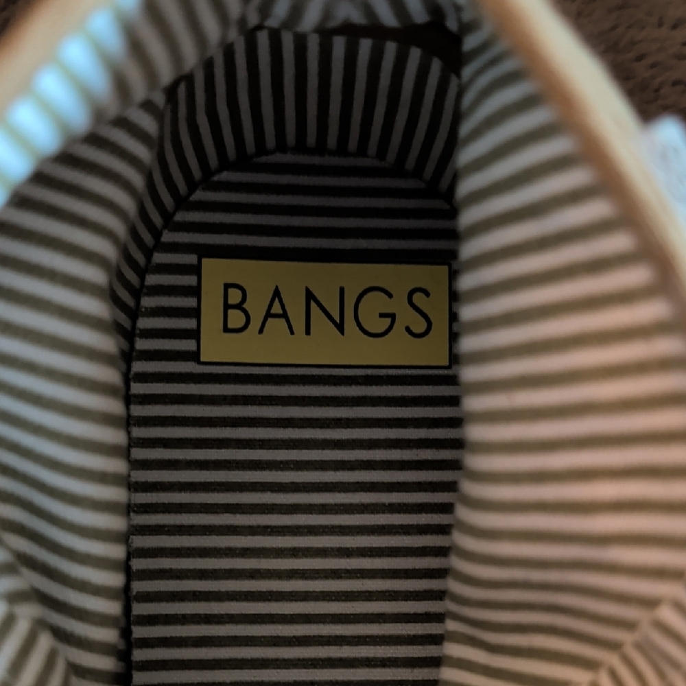 BANGS Embroidered High-Top Sneakers in Tan - Picture 8 of 8
